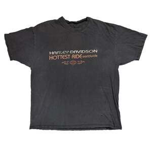 Vintage 2000 Harley-Davidson Blairmore Alberta Canada Graphic T-Shirt Y2K Biker